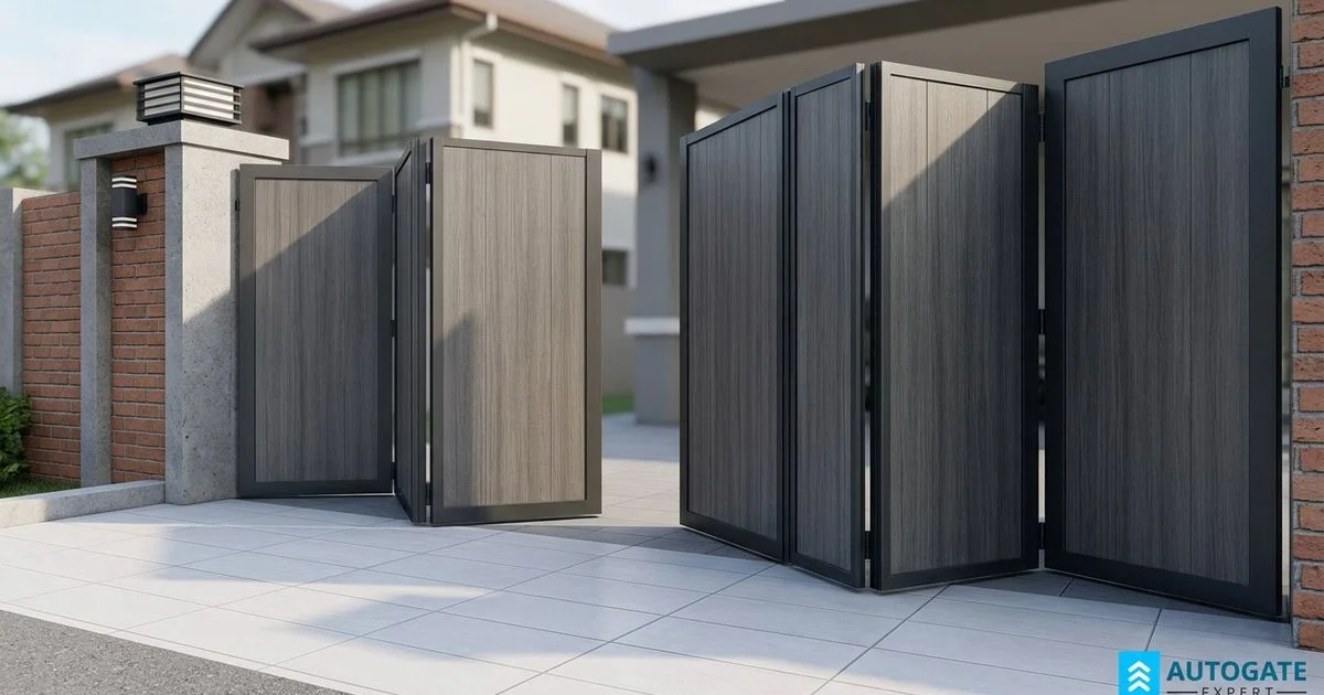 Folding gate vs trackless autogate comparison for Malaysian homeowners