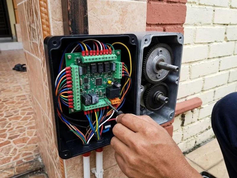 Trackless Folding Autogate Installation project 4