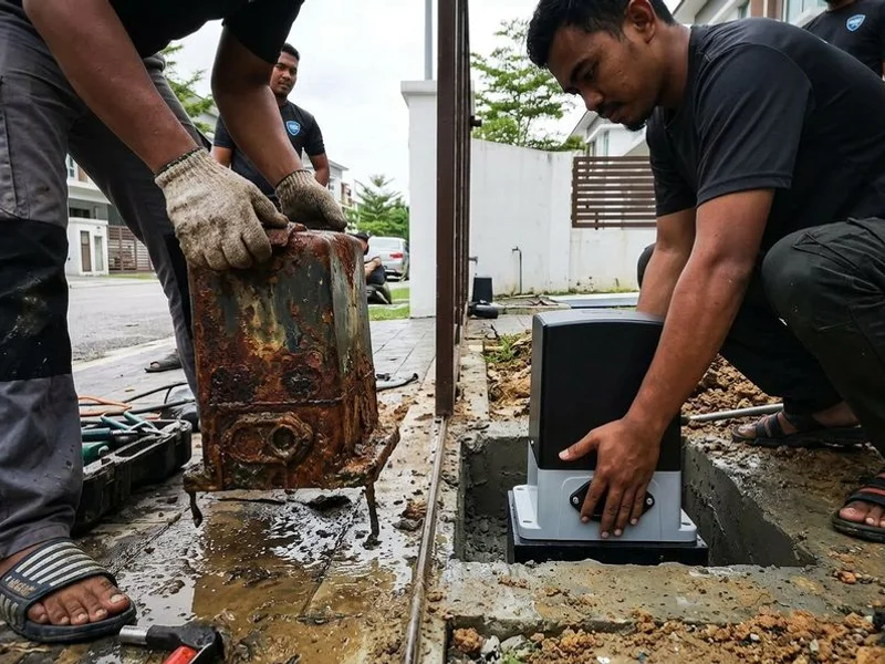 Underground Autogate Repair project 2