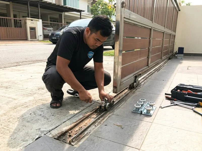 Sliding Autogate Installation project 4