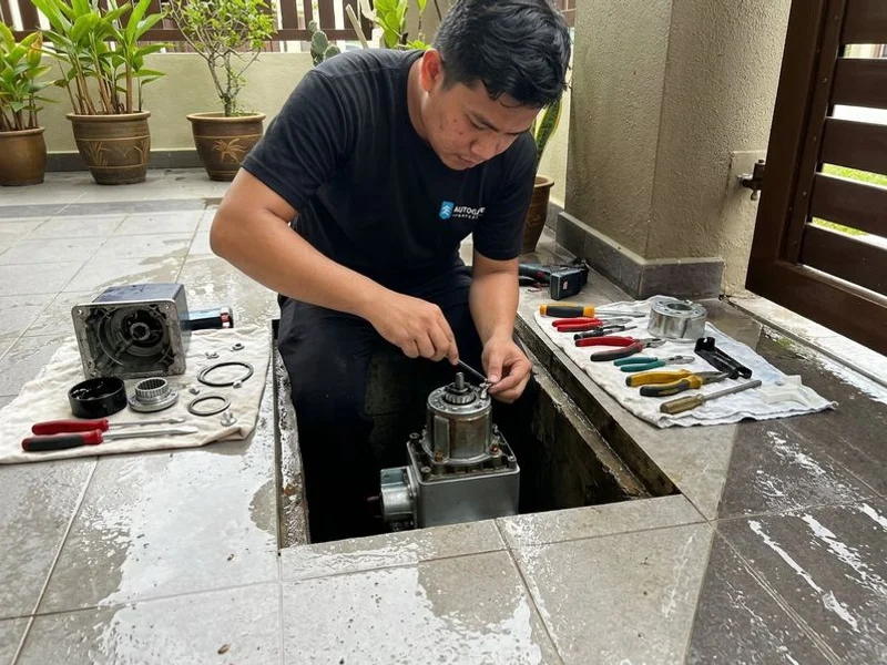 Underground Autogate Repair project 3